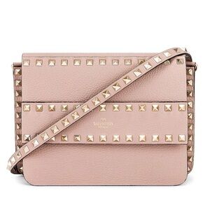 Valentino Garavani Rockstud Small Leather Crossbody Bag Clutch
